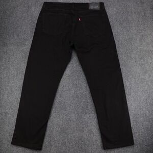 Levis 505 Regular Fit Jeans Mens 36x30 Black Stretch Straight Leg Denim 505-2342